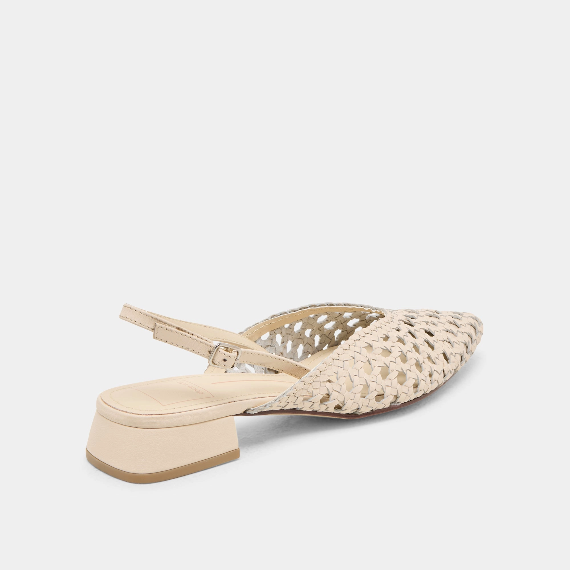 BIRDIE FLATS OFF WHITE WOVEN LEATHER most running warm - weather