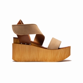 Shock-absorbent Durable Stitching Blaze Nude Multi Suede