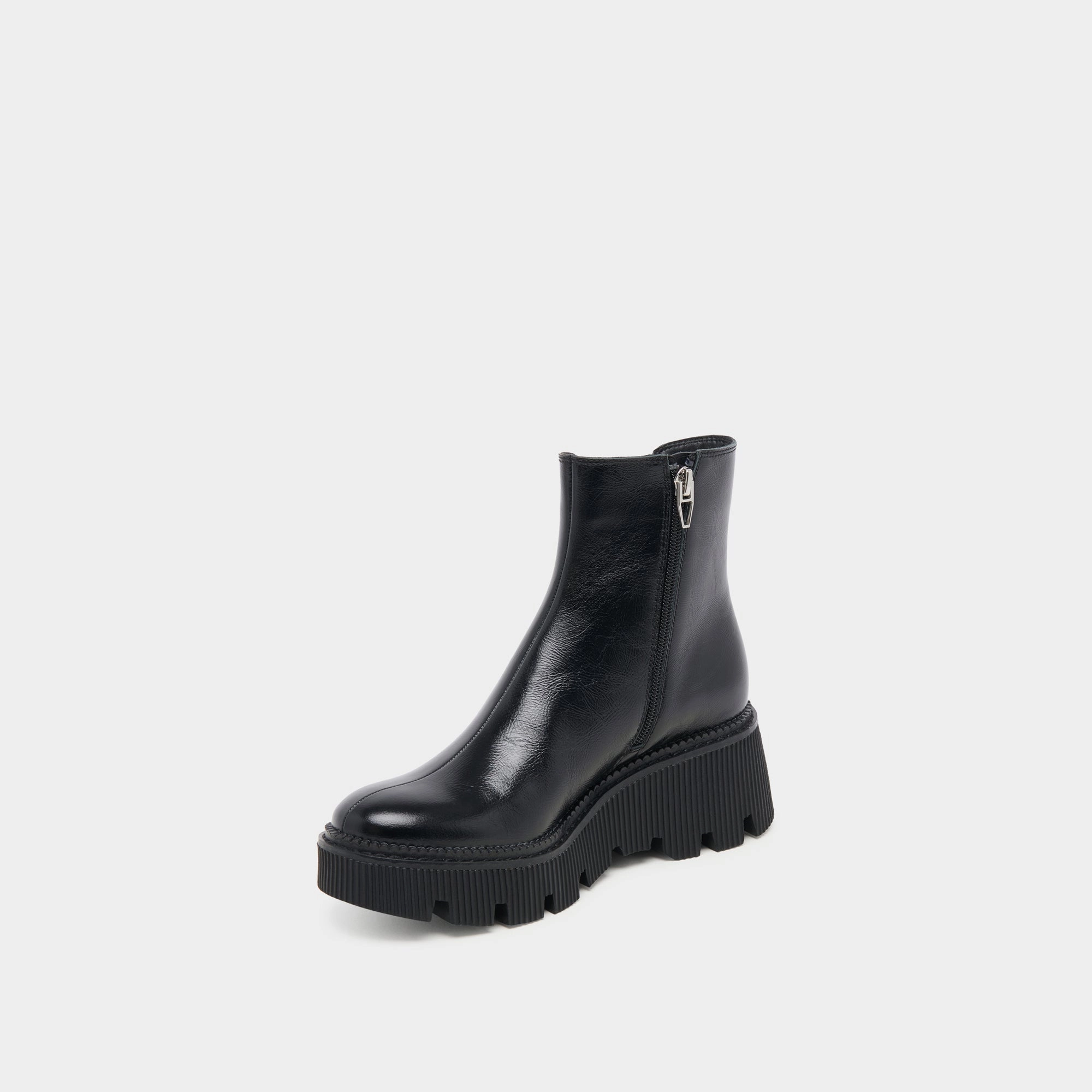 EMMET H2O WIDE BOOTS MIDNIGHT CRINKLE PATENT Supportive midsole most hiking