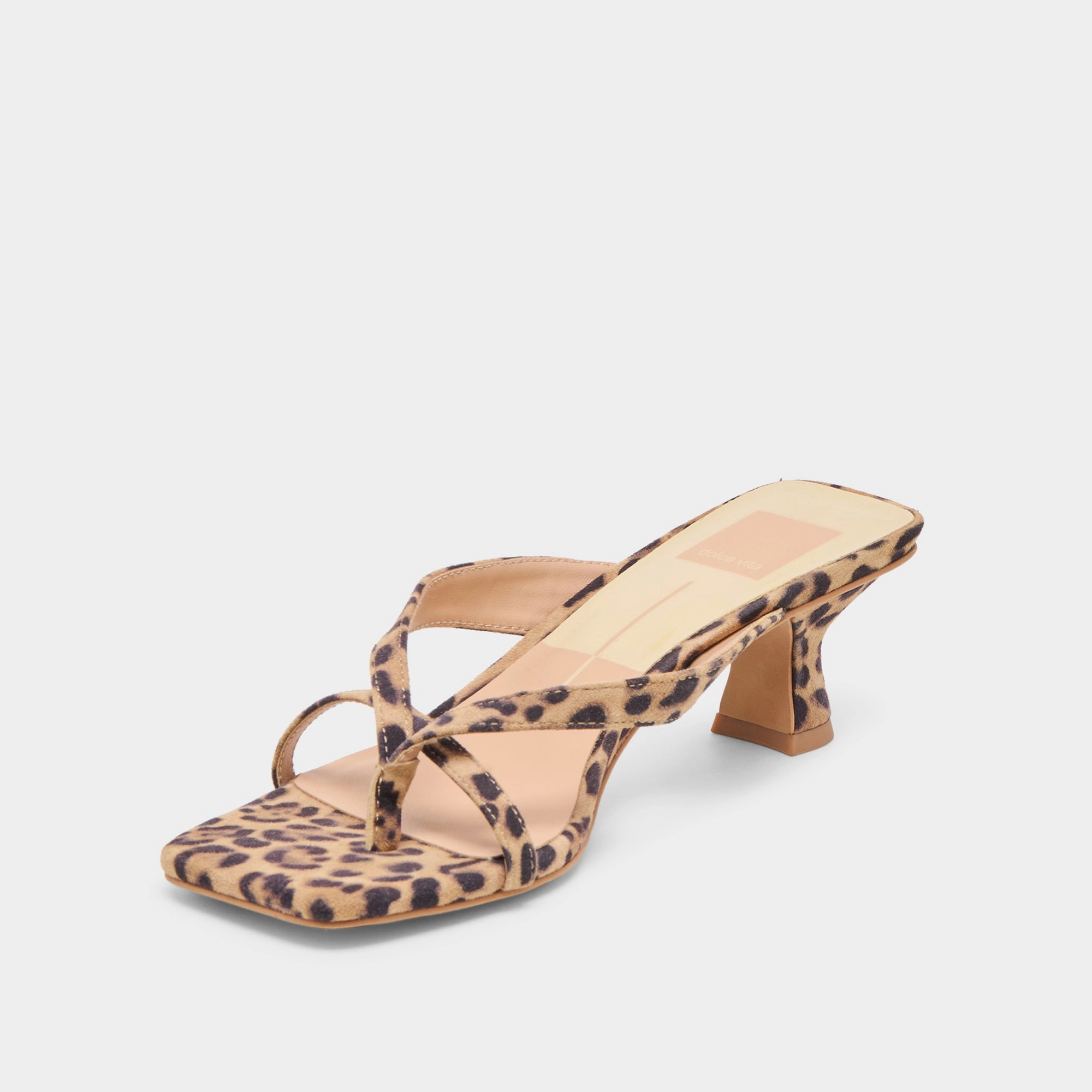 BREVEL HEELS DK LEOPARD PRINTED SUEDE Thermal Regulating Liner