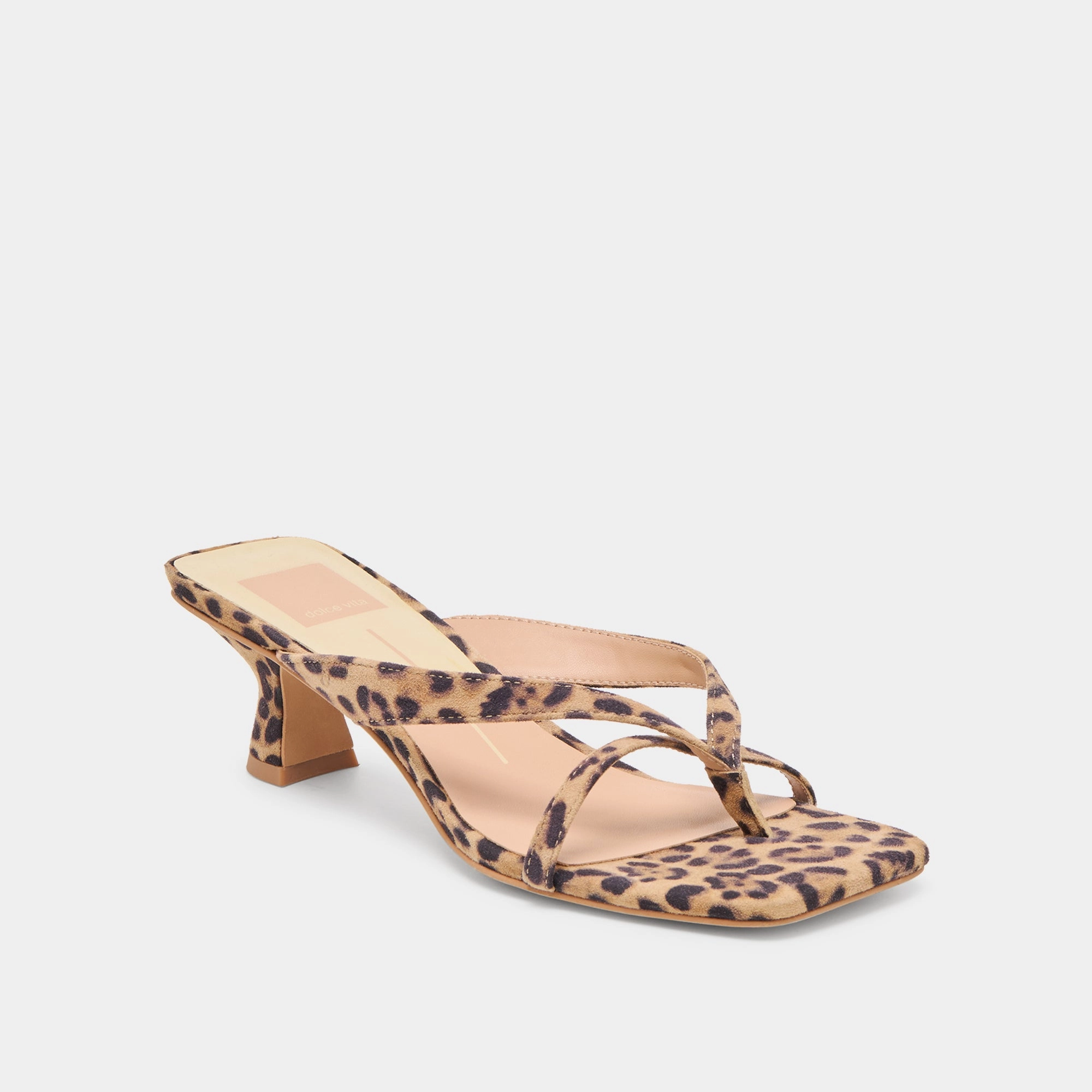 BREVEL HEELS DK LEOPARD PRINTED SUEDE Anatomical Last Shape
