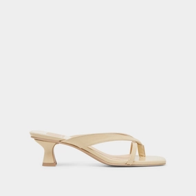 vital BREVEL HEELS LIGHT YELLOW LEATHER
