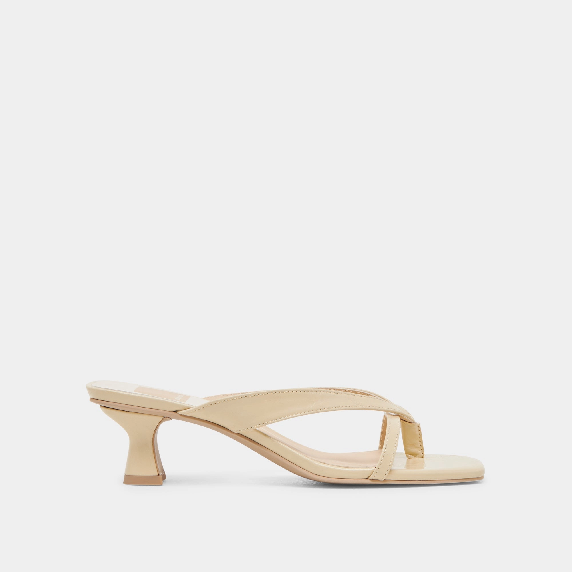 vital BREVEL HEELS LIGHT YELLOW LEATHER