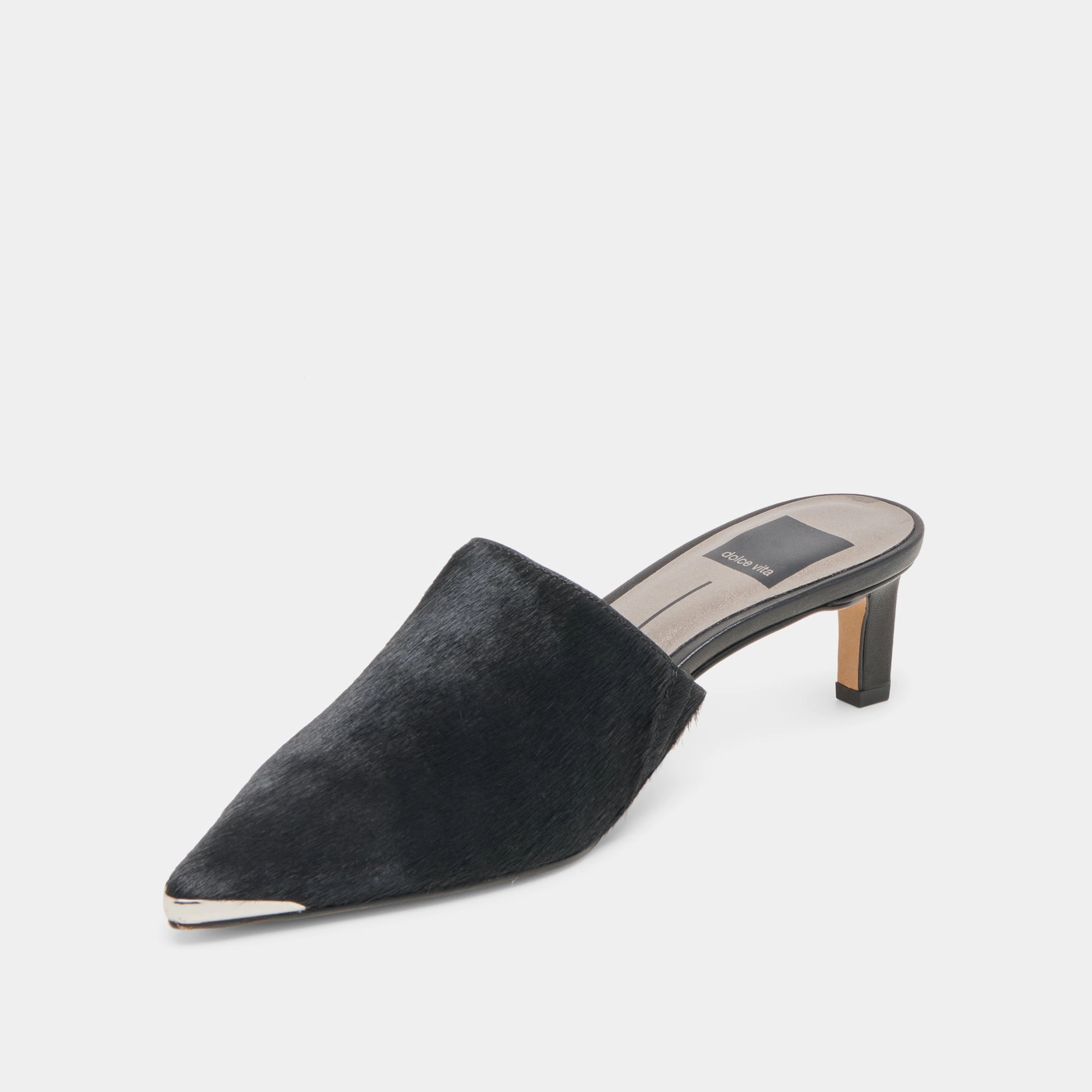 LEXY HEELS NERO CALF HAIR Comfortable fit formal user