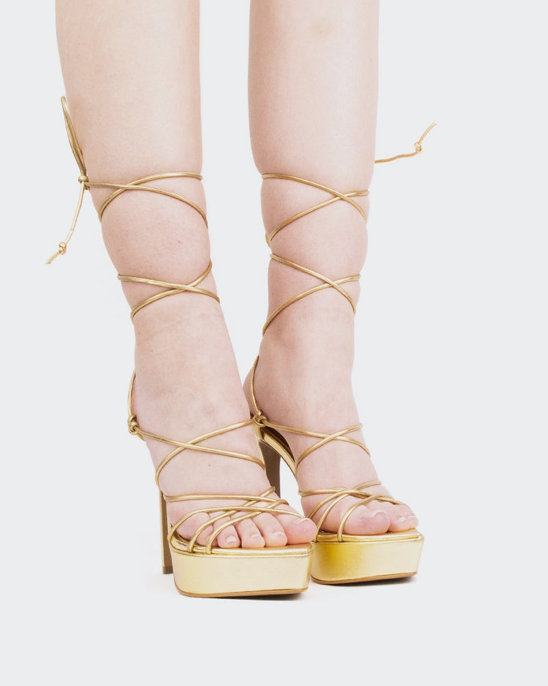 Toe Free Eco friendly materials Nevis Gold Metal