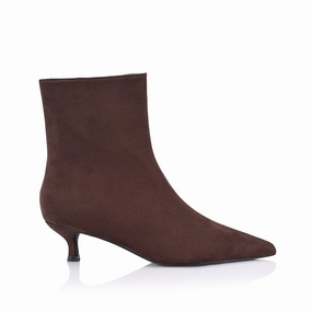Luca Ankle Boots - Chocolate Brown Micro Smart Design Smooth Surface