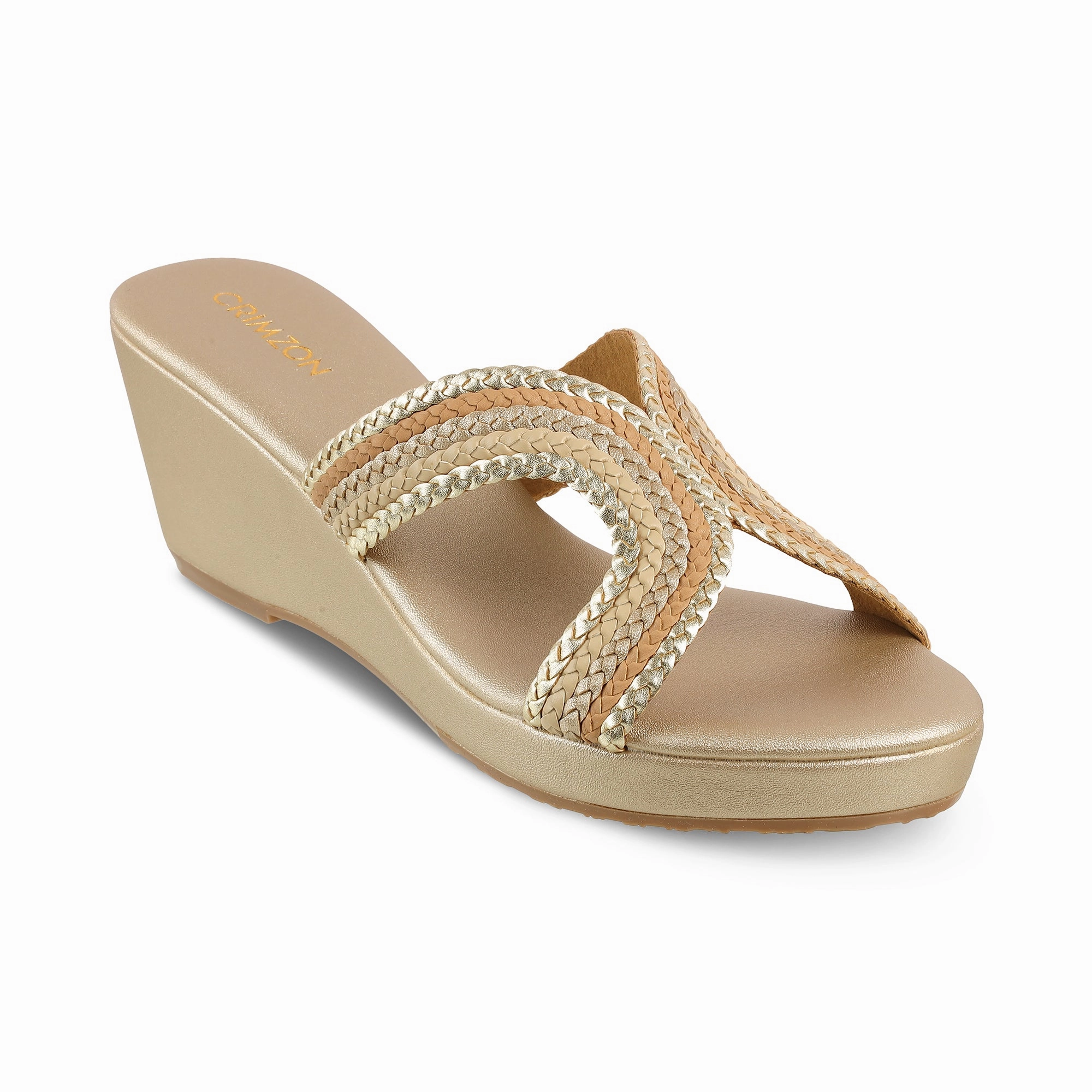 Breathable straps No Rub ANALISA- CHAMPAGNE WEDGES