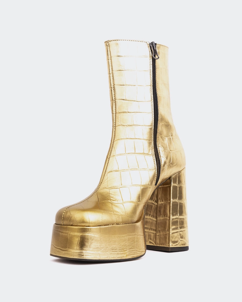 Cloud Bronze Croco High Traction Snow Trekker Thermal Core Cold Weather Commuter