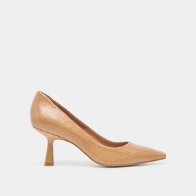 BRIONA HEELS WHISKEY EMBOSSED LEATHER party - related advantages