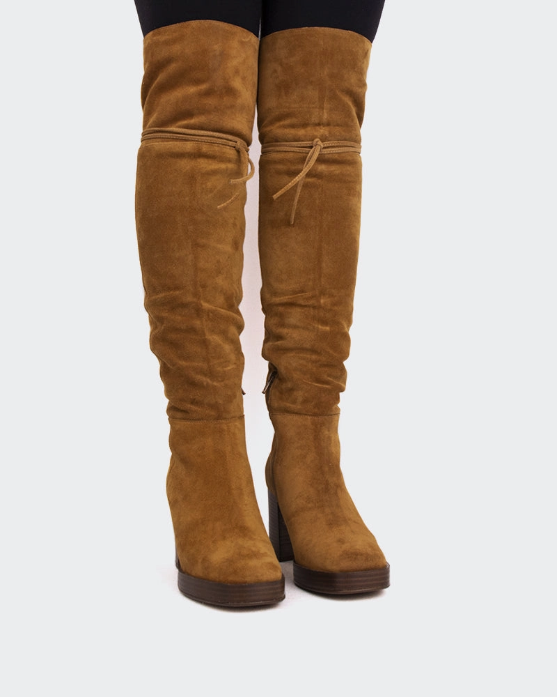 Veneto Cognac Suede Comfortable Design Flat Form