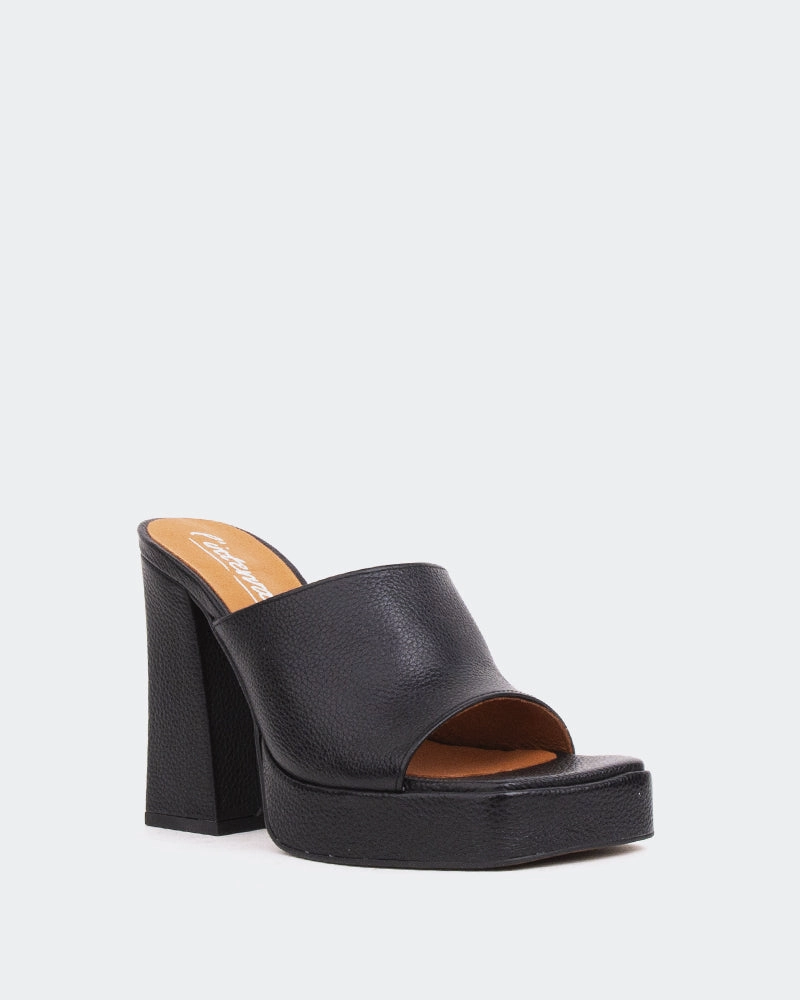 Street Mood Layered Shock Pad Vendome Black Leather