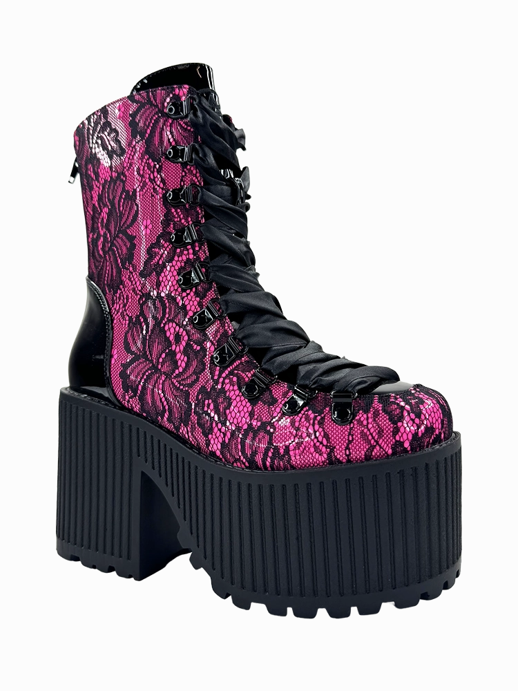 PANDORA LACE - BLACK/HOT PINK Outback Travel