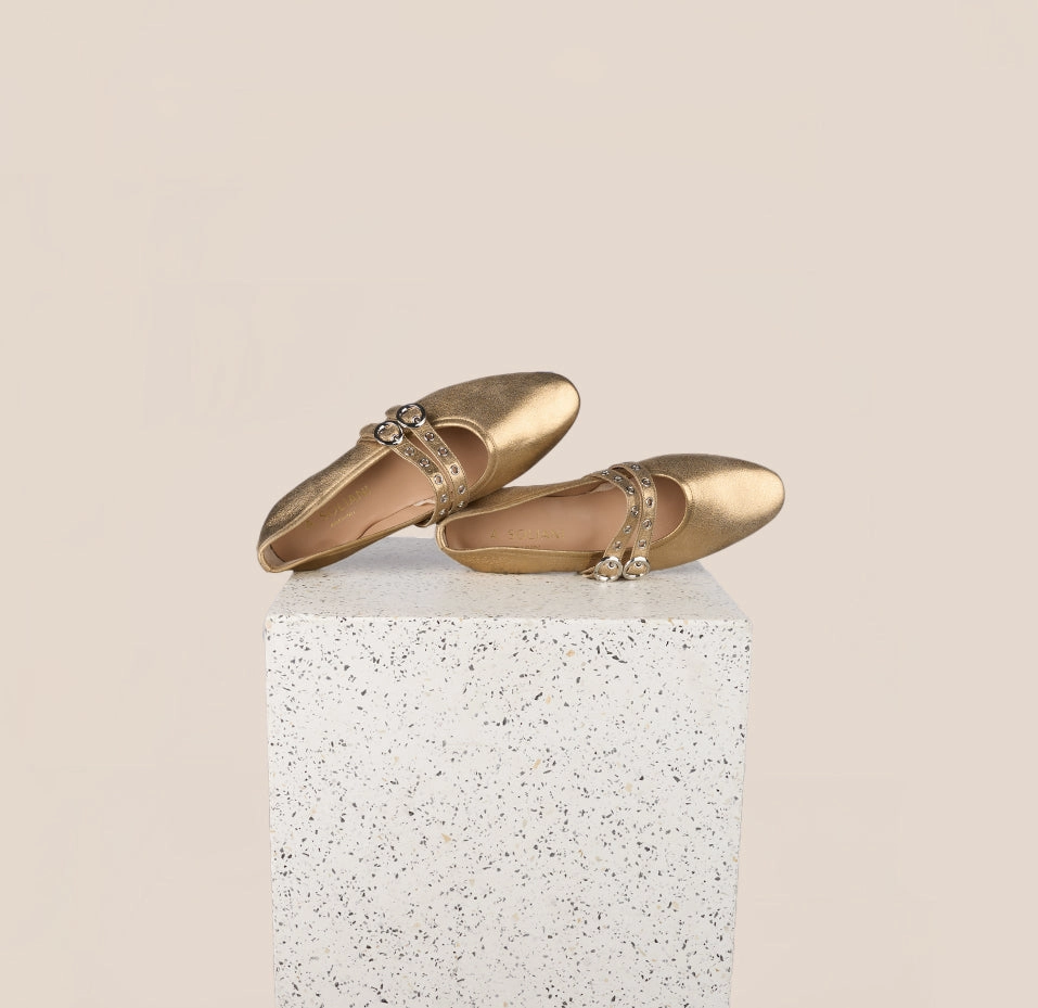 Como 2 Buckle - Gold Foil Rain Resistant Designer Label