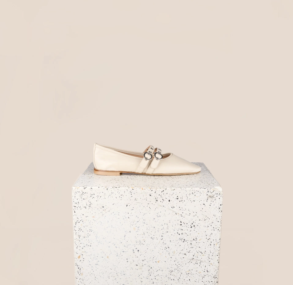 Day Wear Como 2 Buckle - Ivory