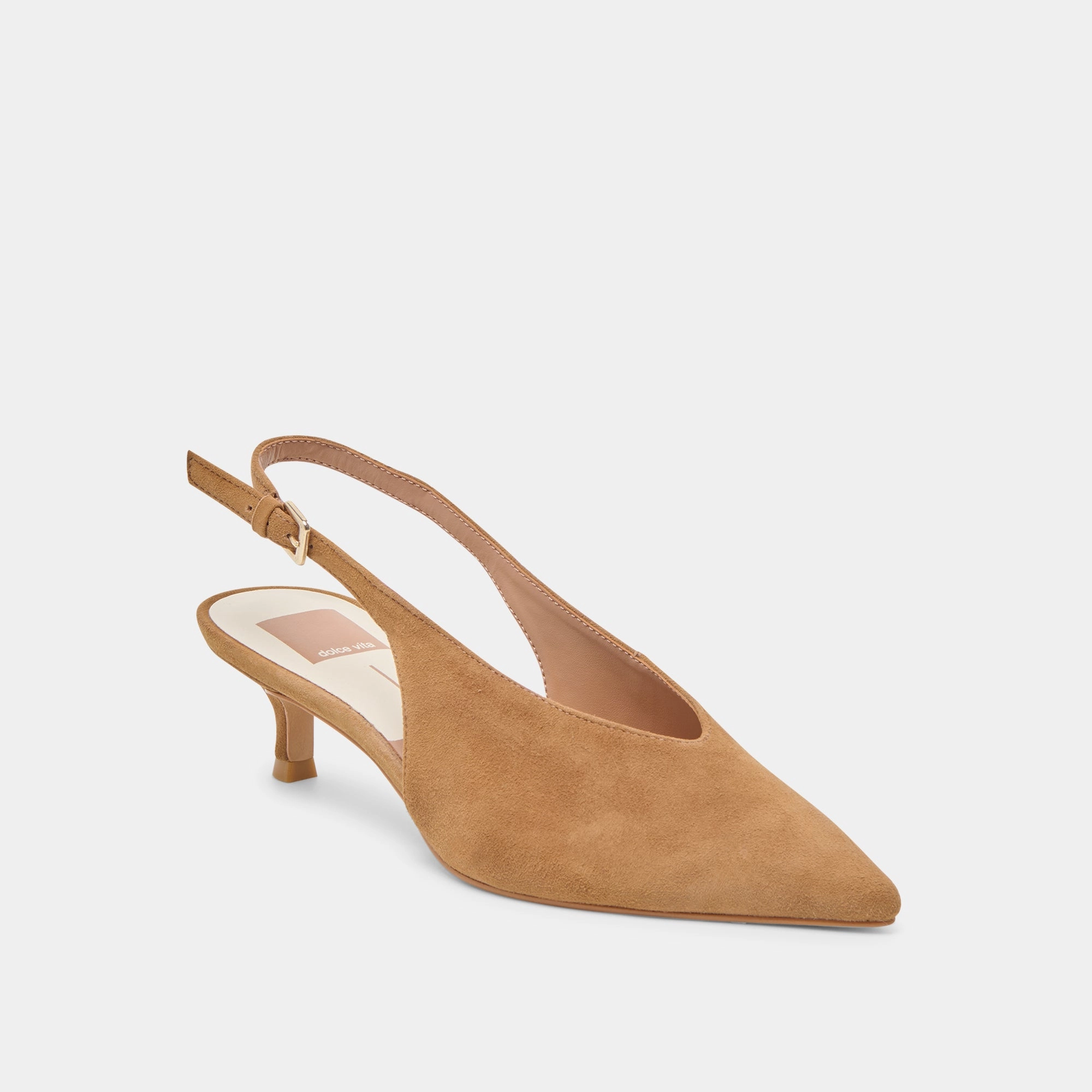 dancing - style Built-In Support ALENNA HEELS LT BROWN SUEDE
