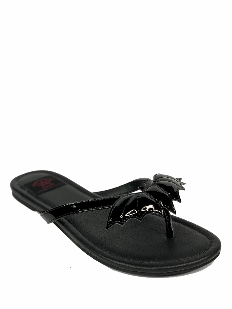Trend-setting comfort BETTY BAT - BLACK PATENT