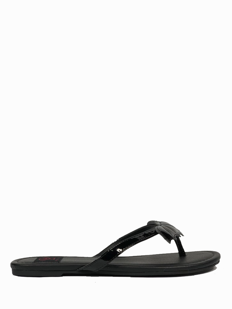 BETTY BAT - BLACK PATENT Pressure Relief Footbed