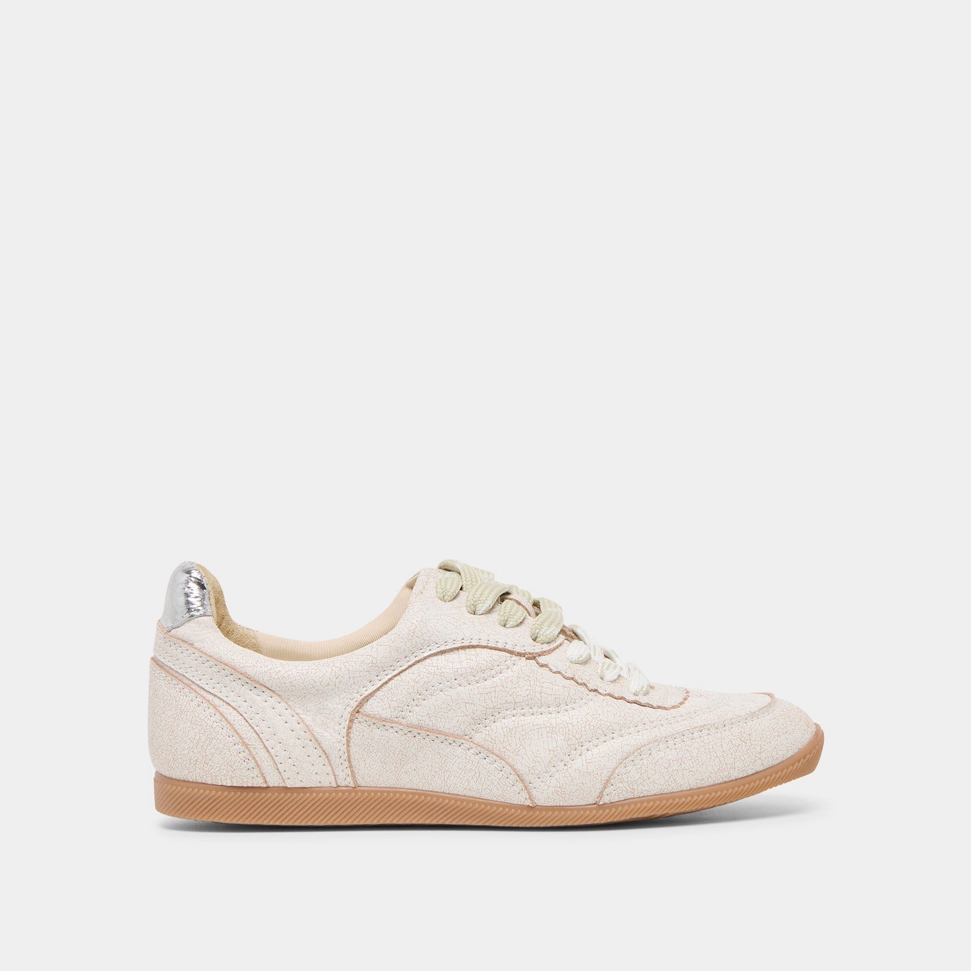 LAINI SNEAKERS OFF WHITE CRACKLED LEATHER Smart cushioning