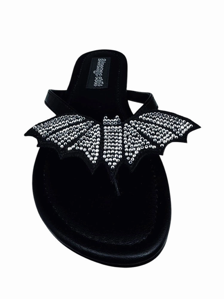 Soft Design synthetic - type BETTY BAT - WHITE RHINESTONE