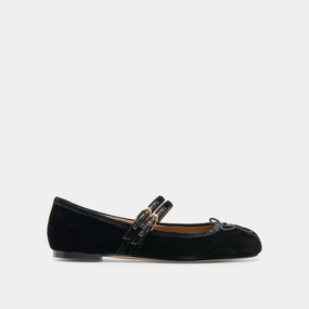 GIBSEN BALLET FLATS NERO VELVET sharpest All-Day Flexibility
