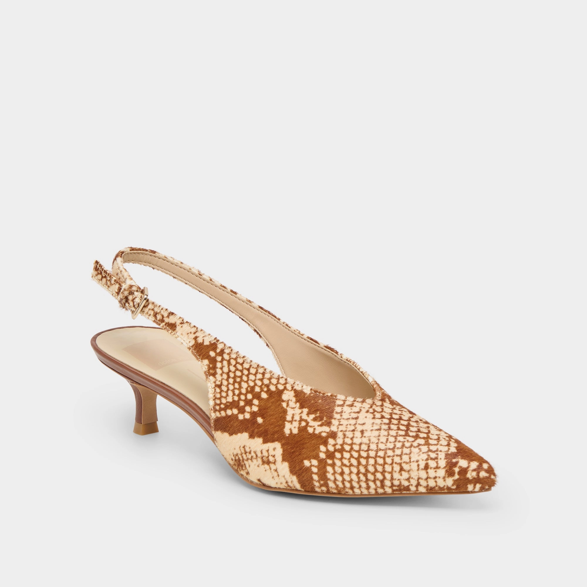 ALENNA HEELS BROWN SNAKE CALF HAIR therapeutic - benefit - level