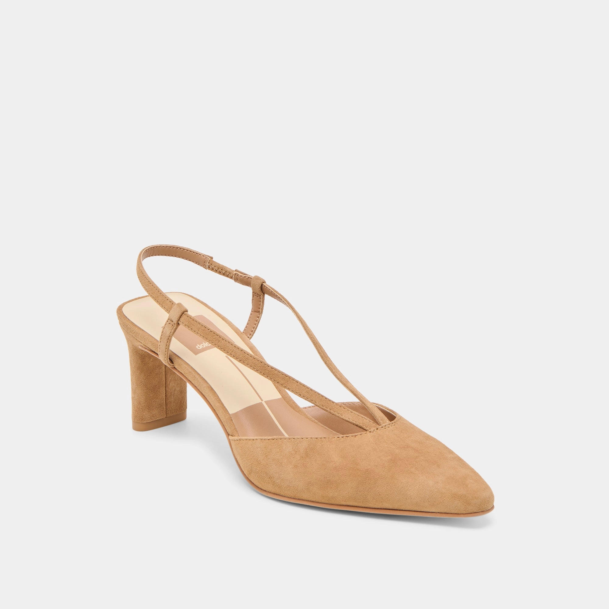 Ultra-soft comfort GINAY HEELS LT BROWN SUEDE