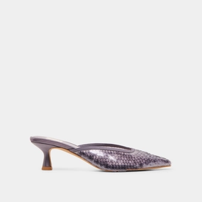 Pressure Relief CLEO SEQUIN HEELS SMOKE SEQUIN