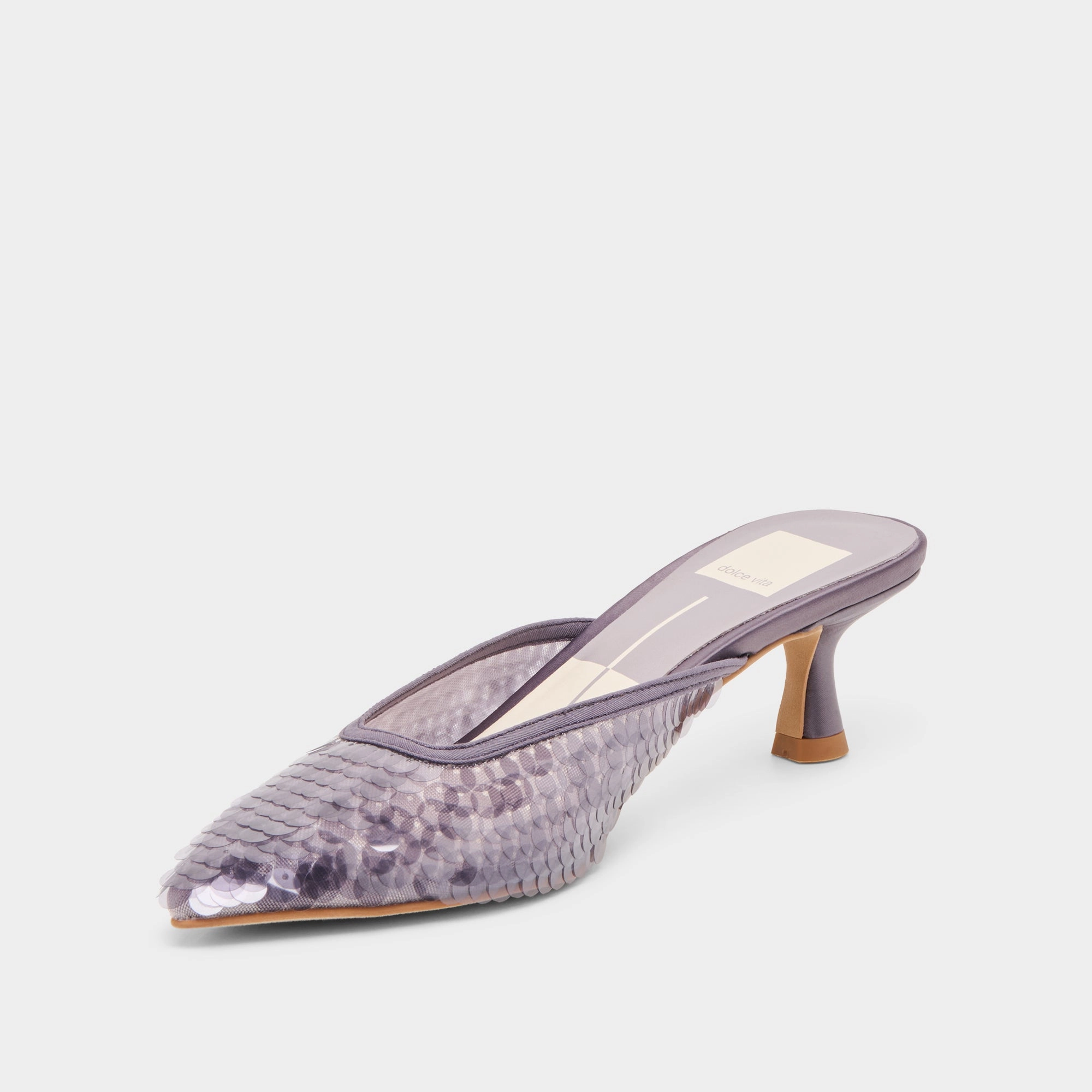 Slip On Design CLEO SEQUIN HEELS SMOKE SEQUIN