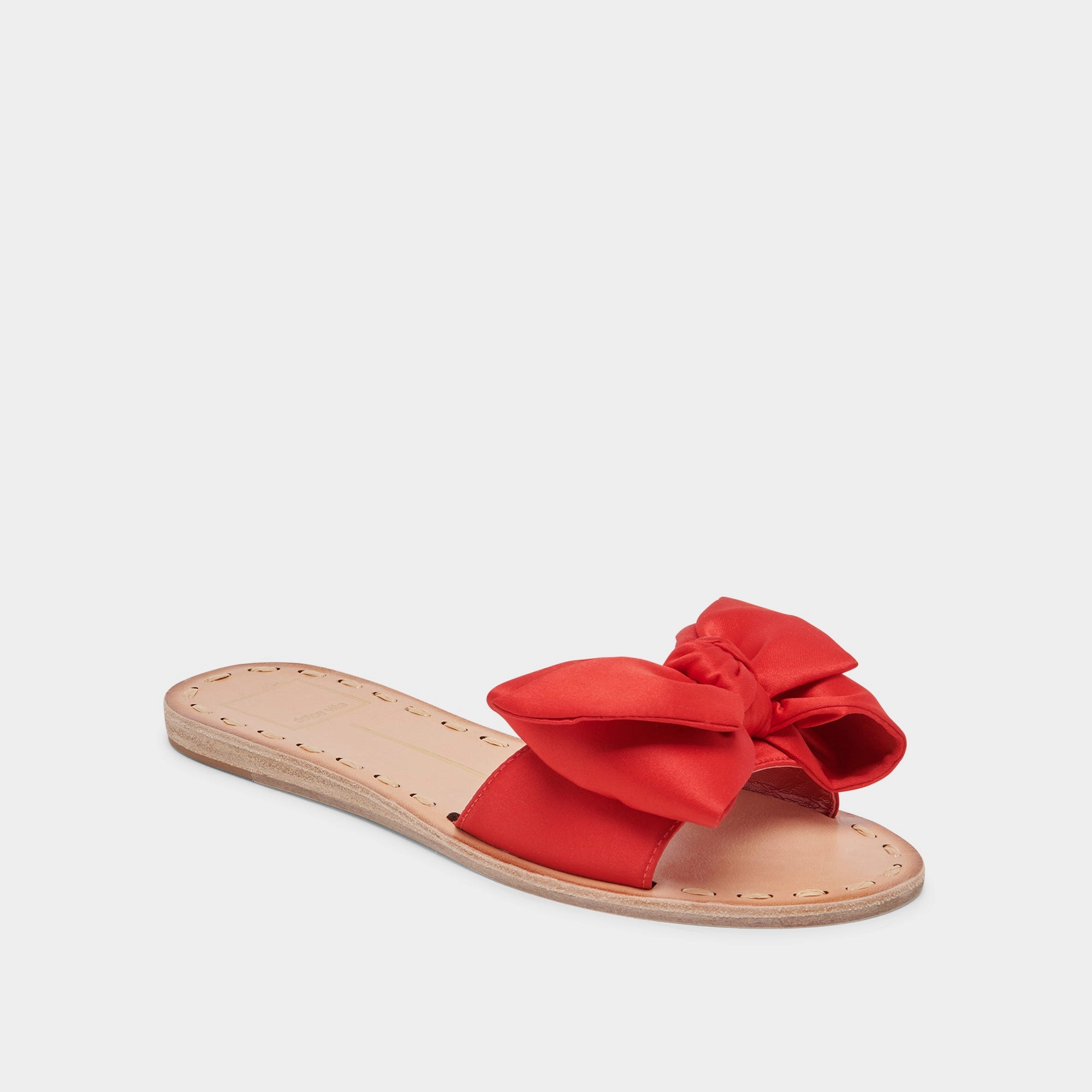 DARSEY SANDALS RED SATIN river
