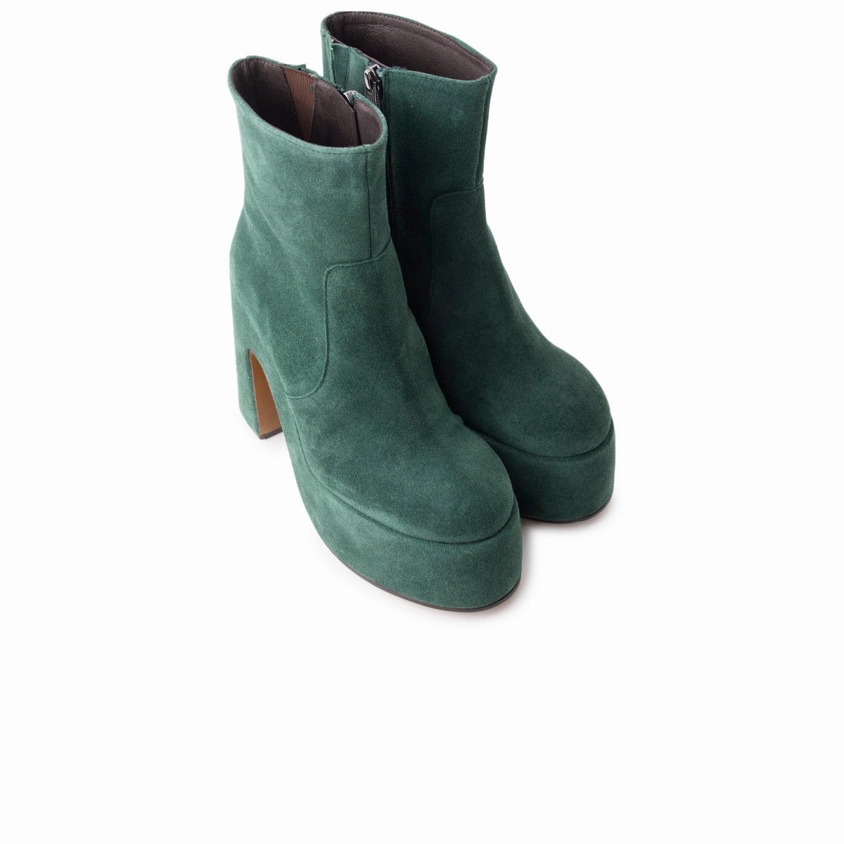 Zip Edge Durable Look Daze Dark Green Suede
