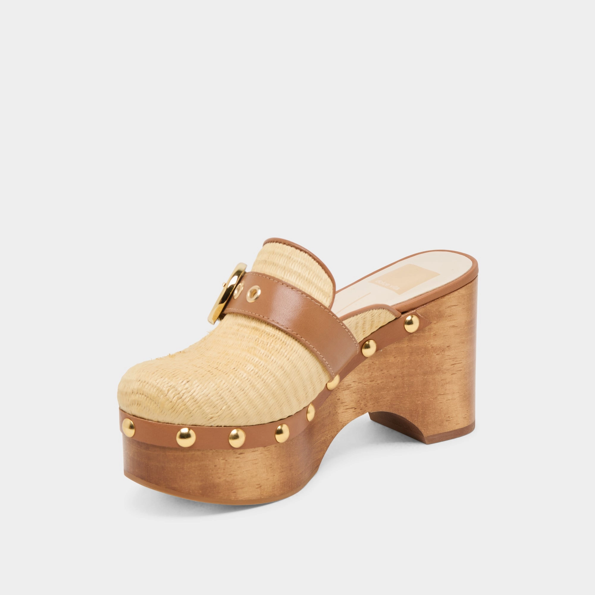 formal user Cushioned Design DEBRAH CLOGS LT NATURAL RAFFIA