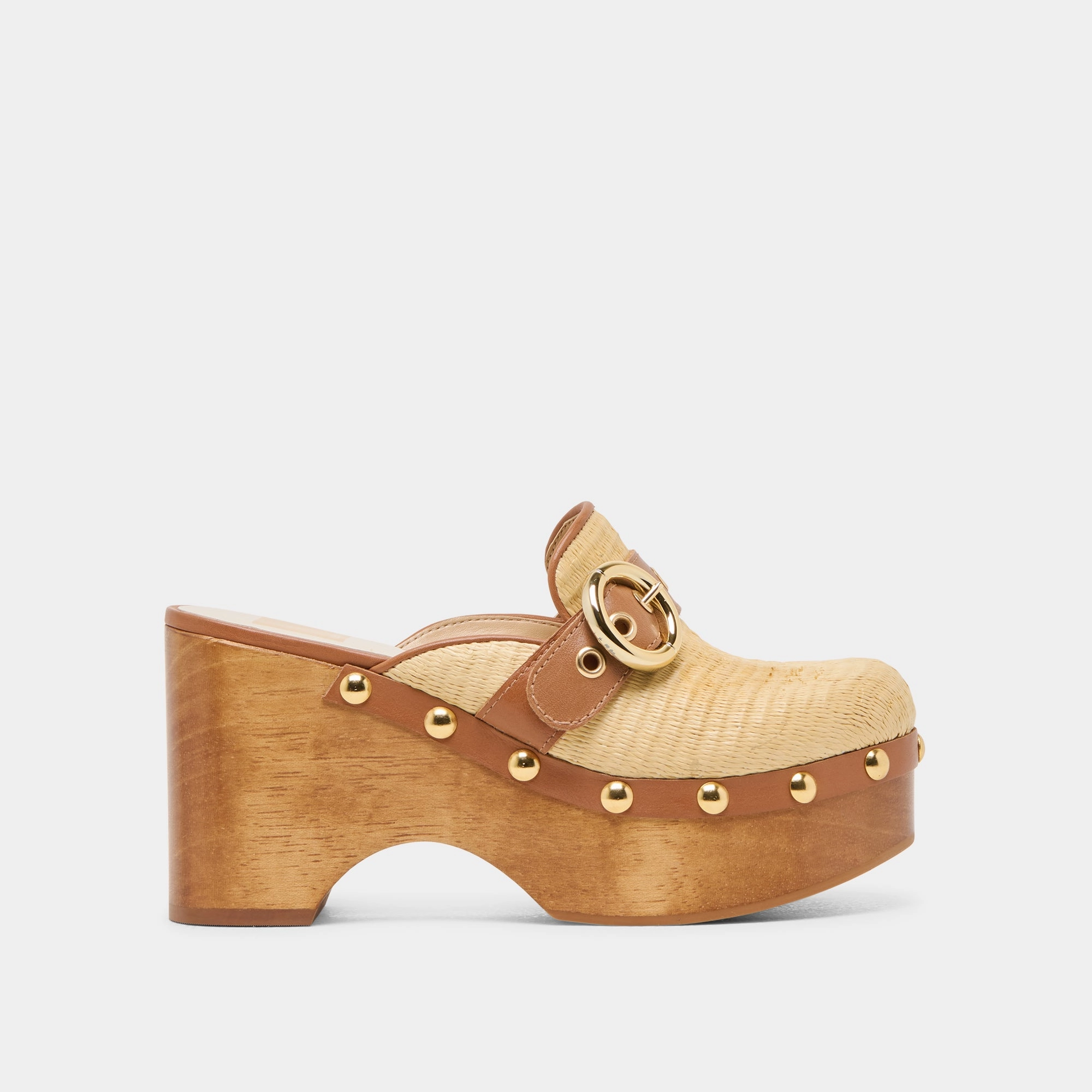 DEBRAH CLOGS LT NATURAL RAFFIA teenagers'