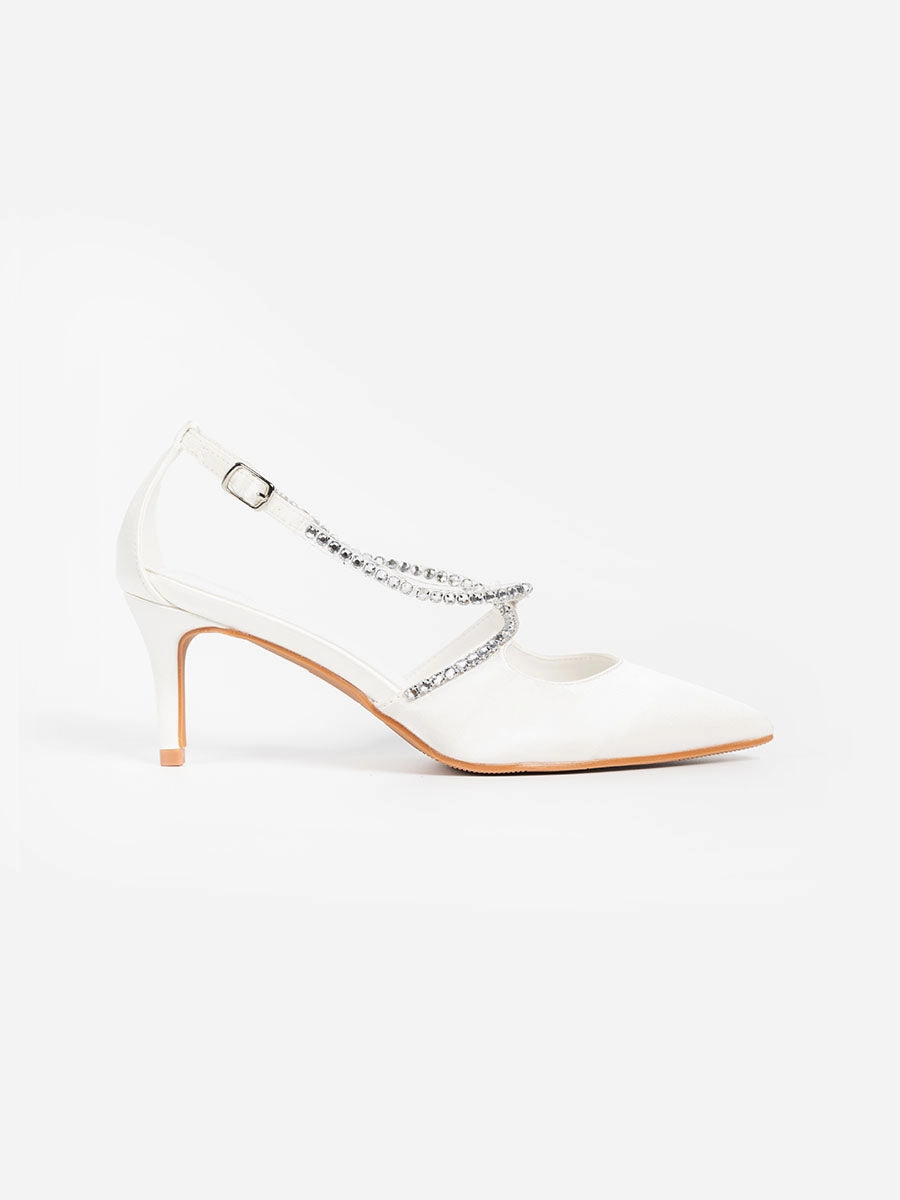 Irene Glitter Strap Heels Elevator Ride