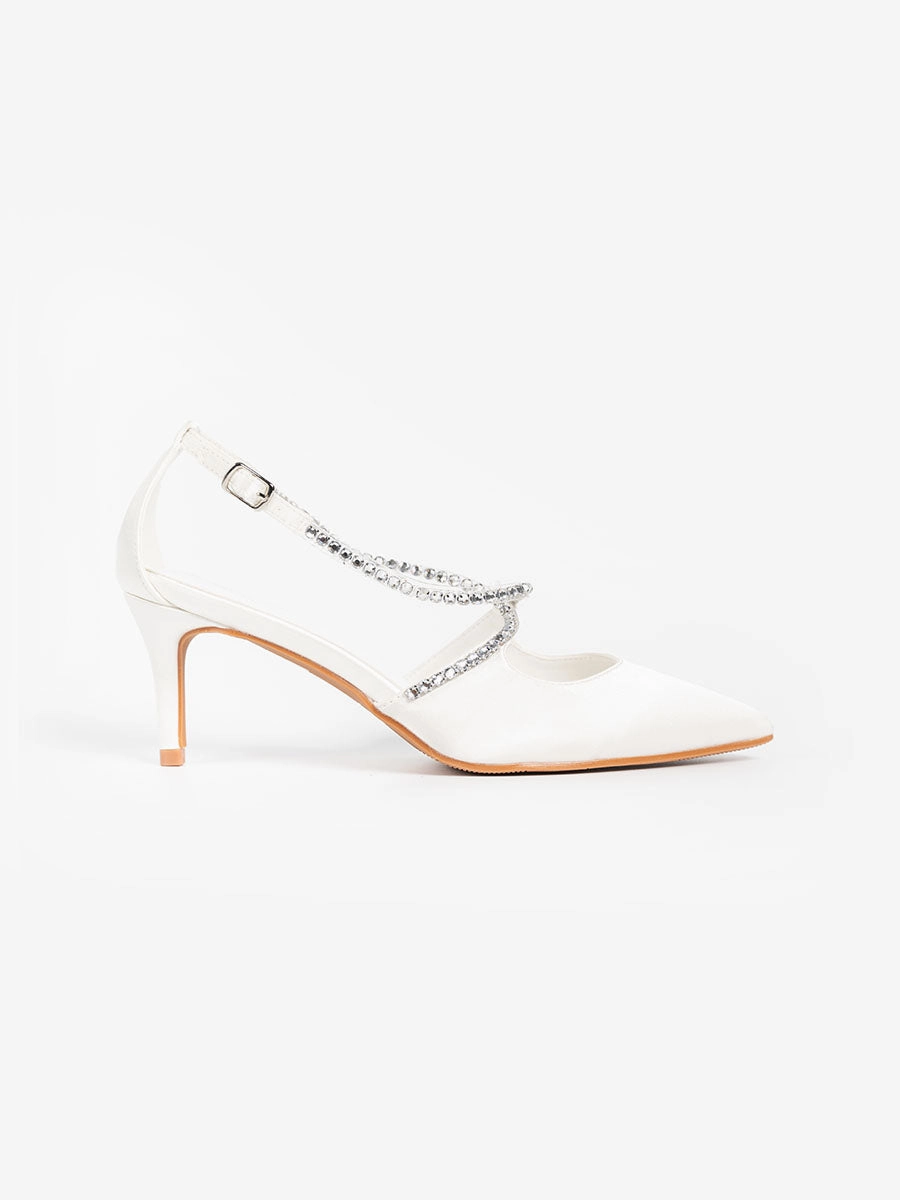 Work Agenda elegant tone Irene Glitter Strap Heels