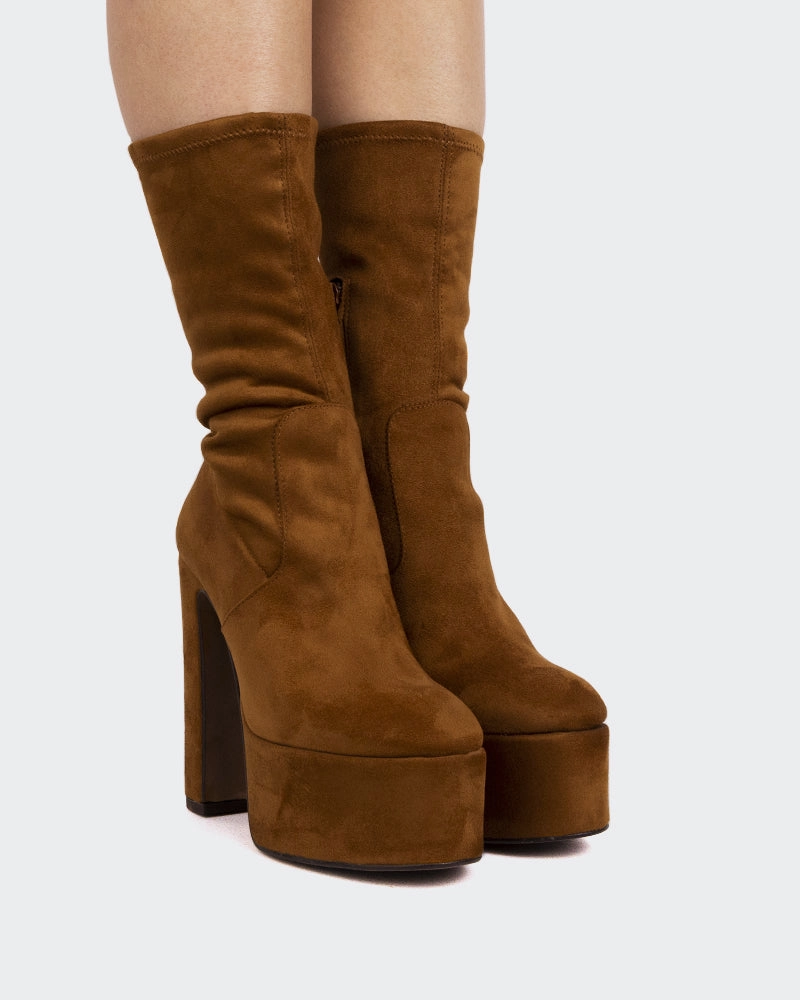 Dixie Tan Suede Stretch Farmer