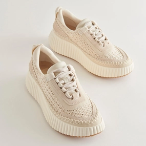 Water Resistant Design DOLEN SNEAKERS SANDSTONE KNIT - re:vita