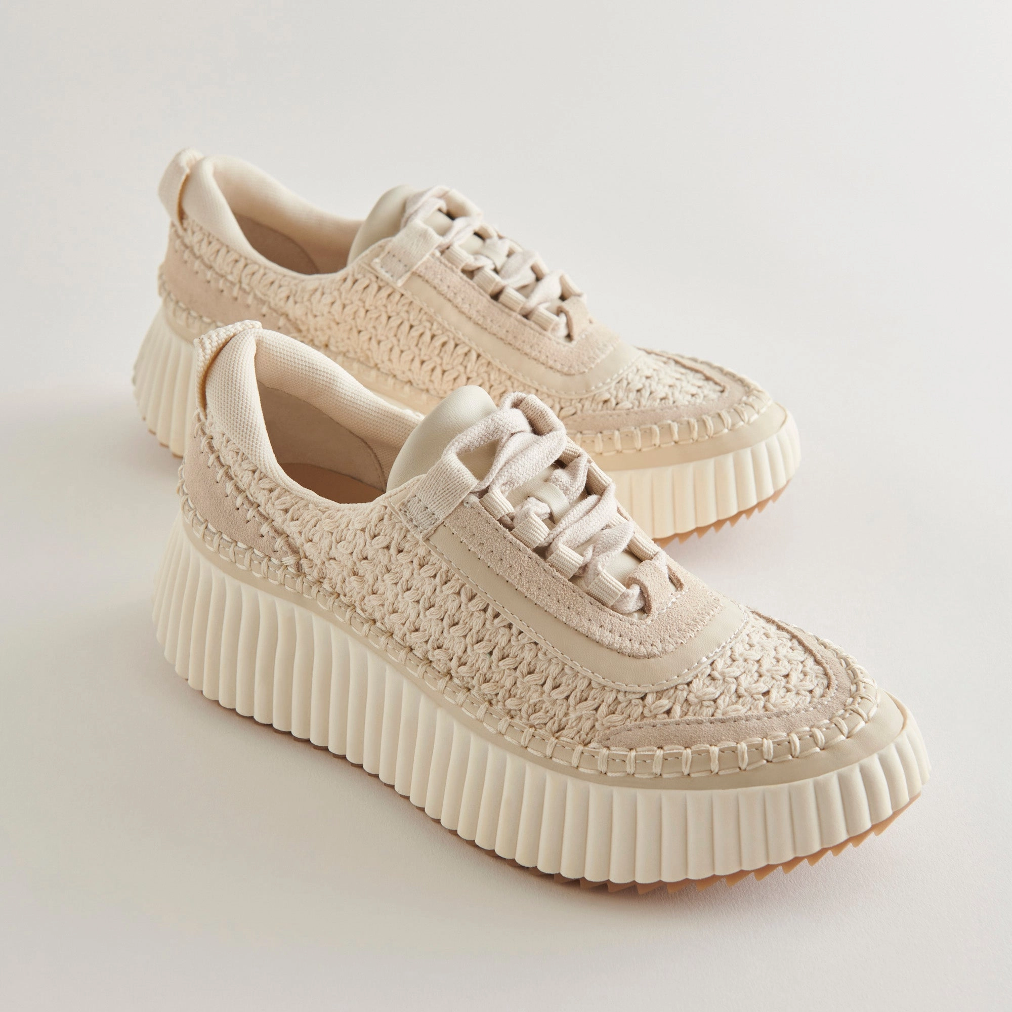 basketball - style winter style statements DOLEN SNEAKERS SANDSTONE KNIT - re:vita