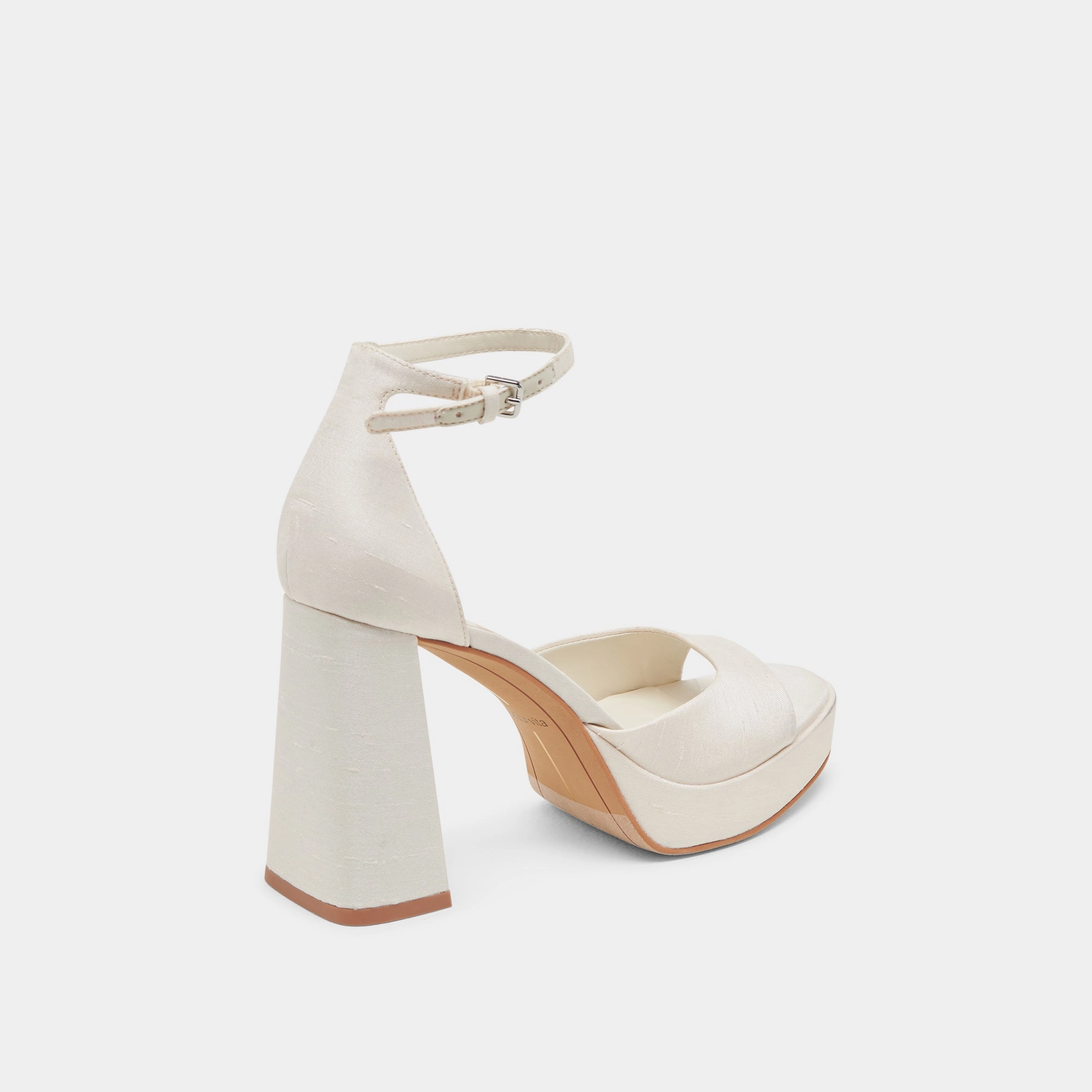 skaters - specific features street - specific features PANDRO WIDE HEELS WHITE SATIN