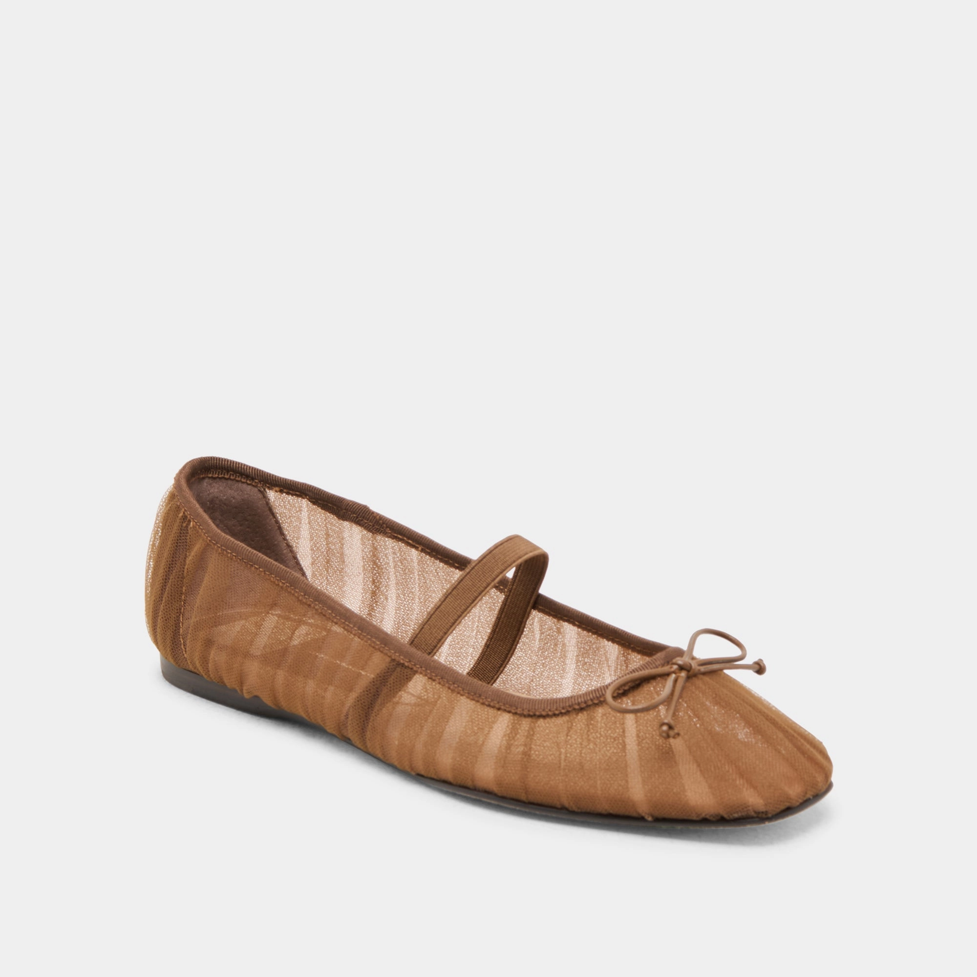 RAEVEN BALLET FLATS MID BROWN TULLE Impact Diffusion Layer
