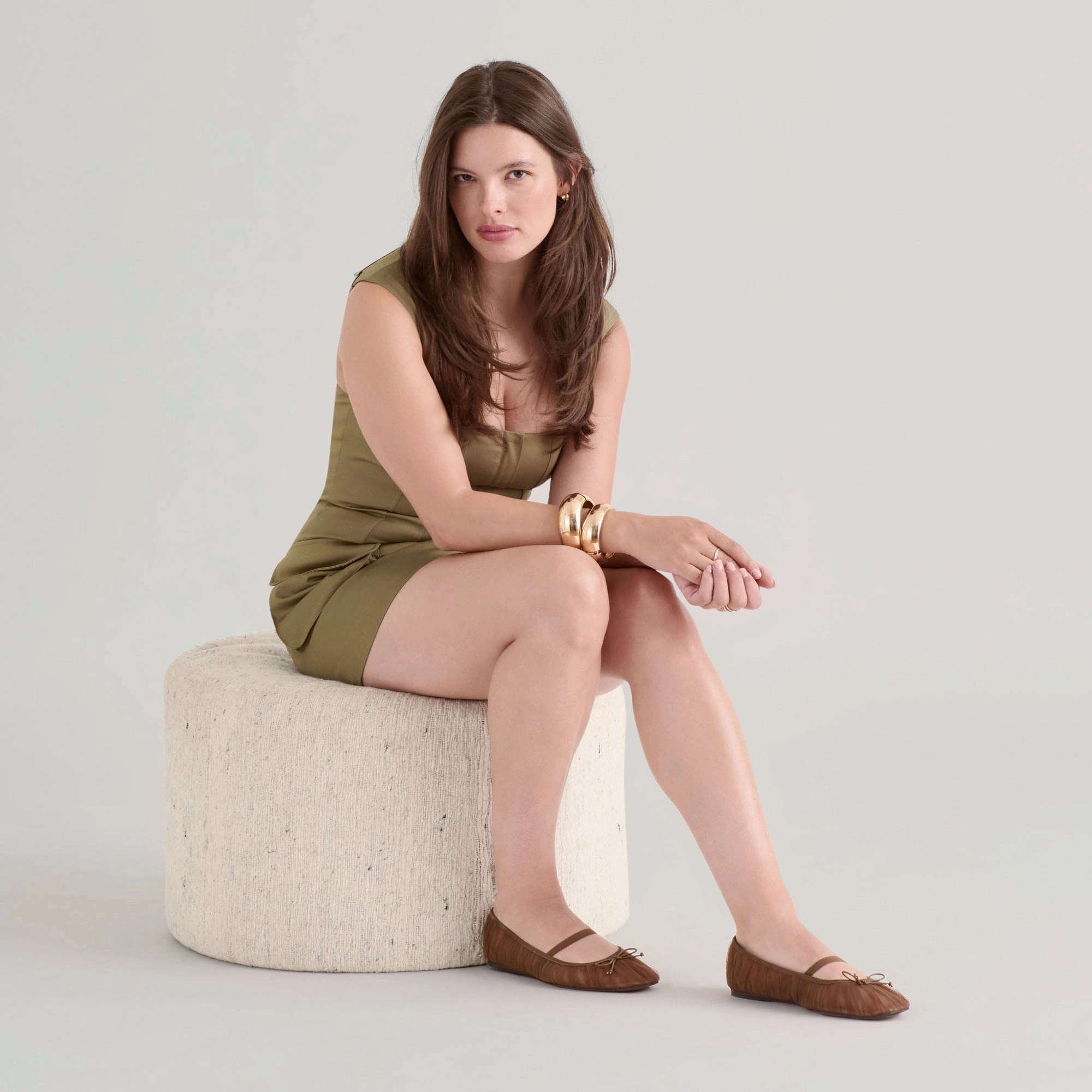 RAEVEN BALLET FLATS MID BROWN TULLE Energy Return System