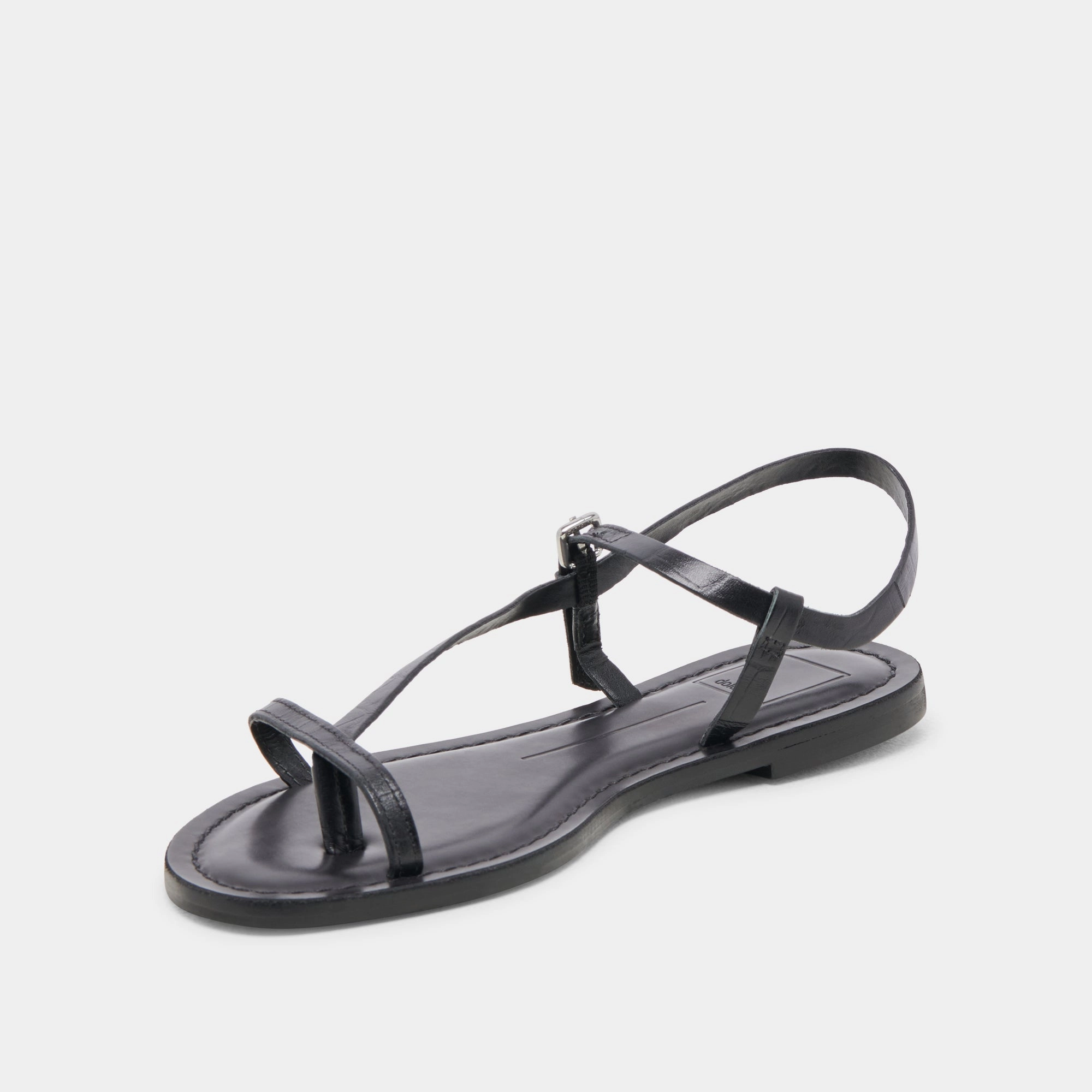 WANDRE SANDALS NOIR EMBOSSED LEATHER crucial Timeless Support