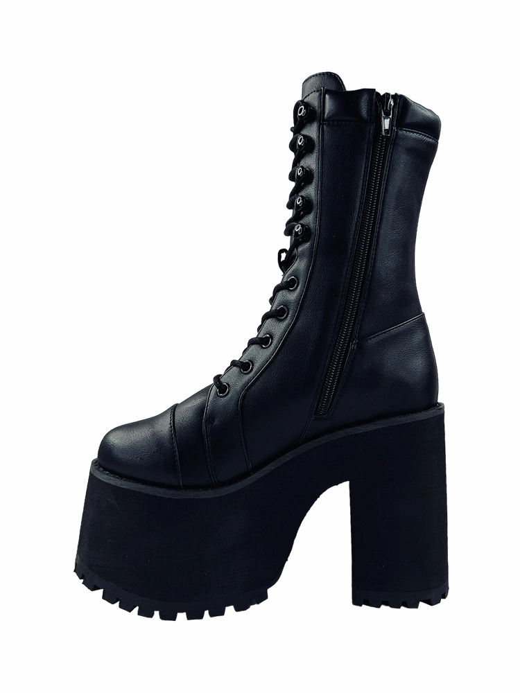 Cushioned Step Winter Walker RAVEN - BLACK PU LEATHER