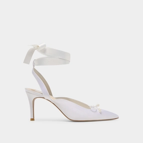 Oxfords simple design EFORA HEELS TRUE WHITE SATIN