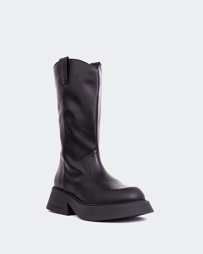 Gaulle Black Leather lace up closure Energy Return Cushion