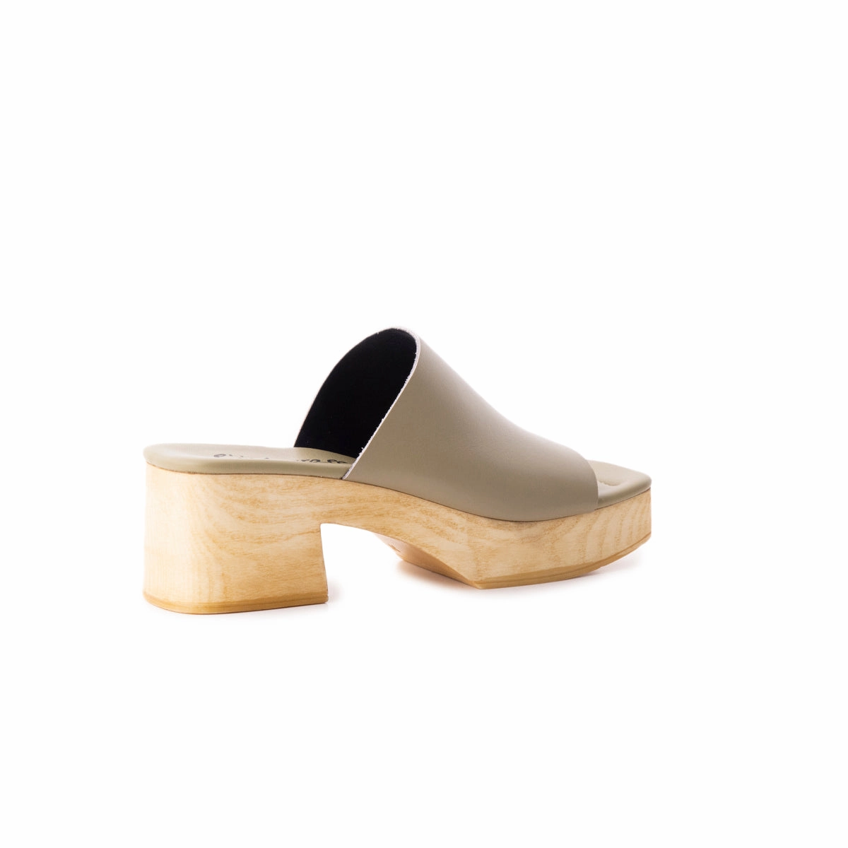 Delphine Green Leather Comfortable Daily Footwear Bare Motion