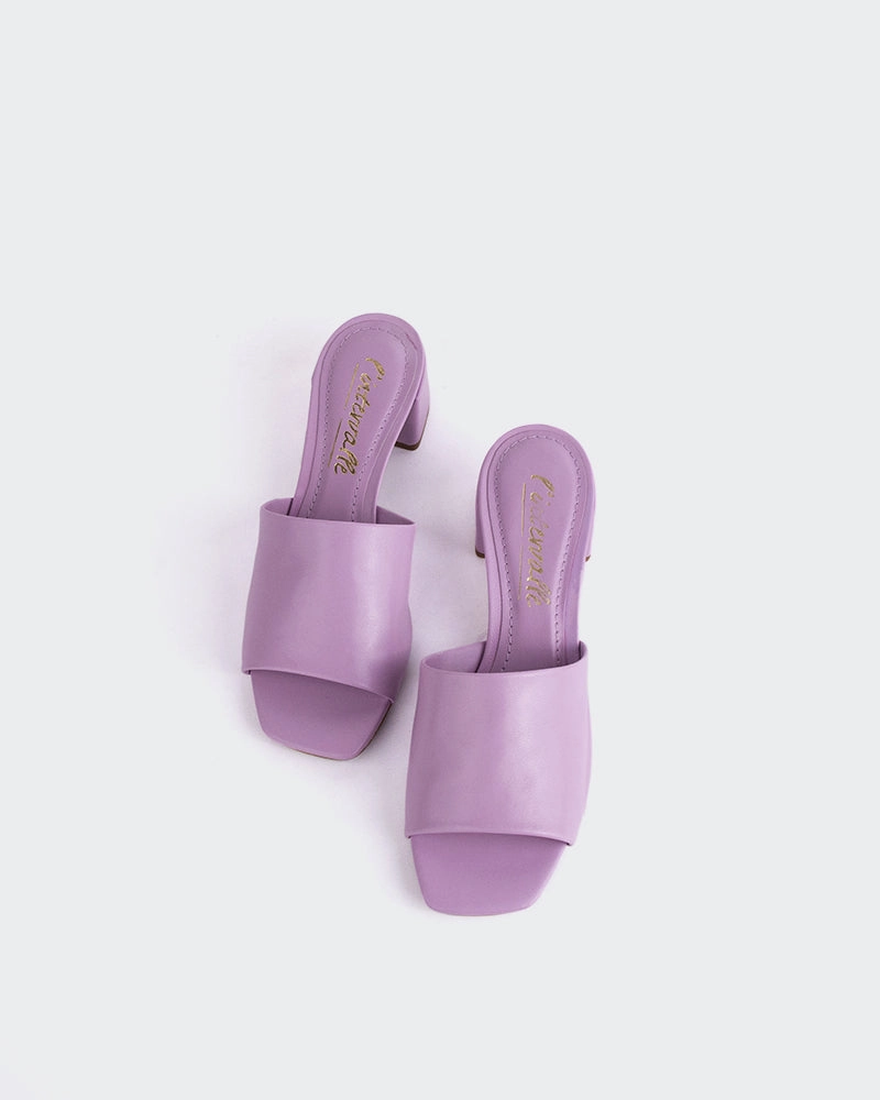 Fortunata Lilac Leather Cutout