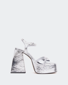 Endless, Silver Metal/M??tal Argent?? Step Free T Strap
