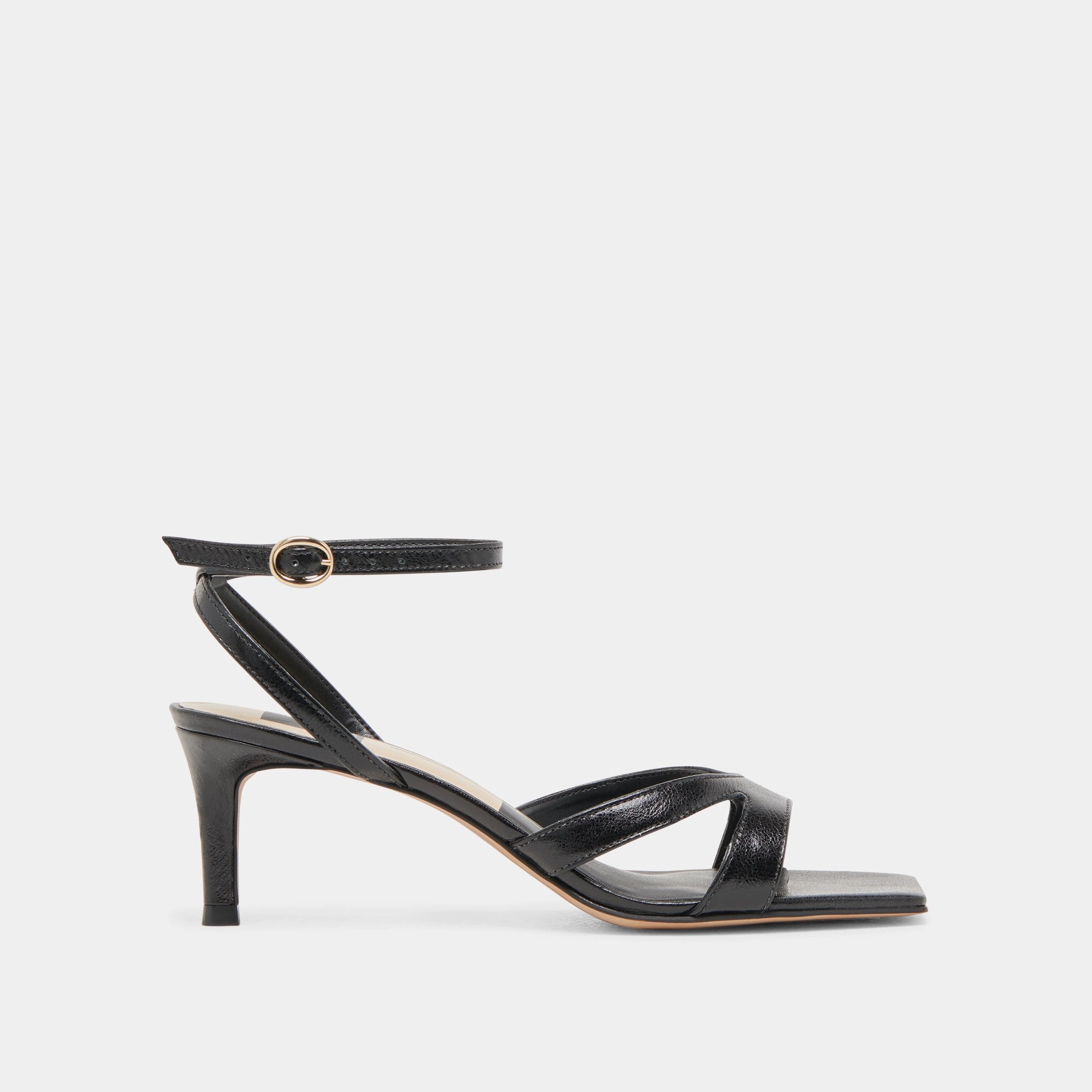 All-day lining BECKI HEELS MIDNIGHT CRINKLE PATENT