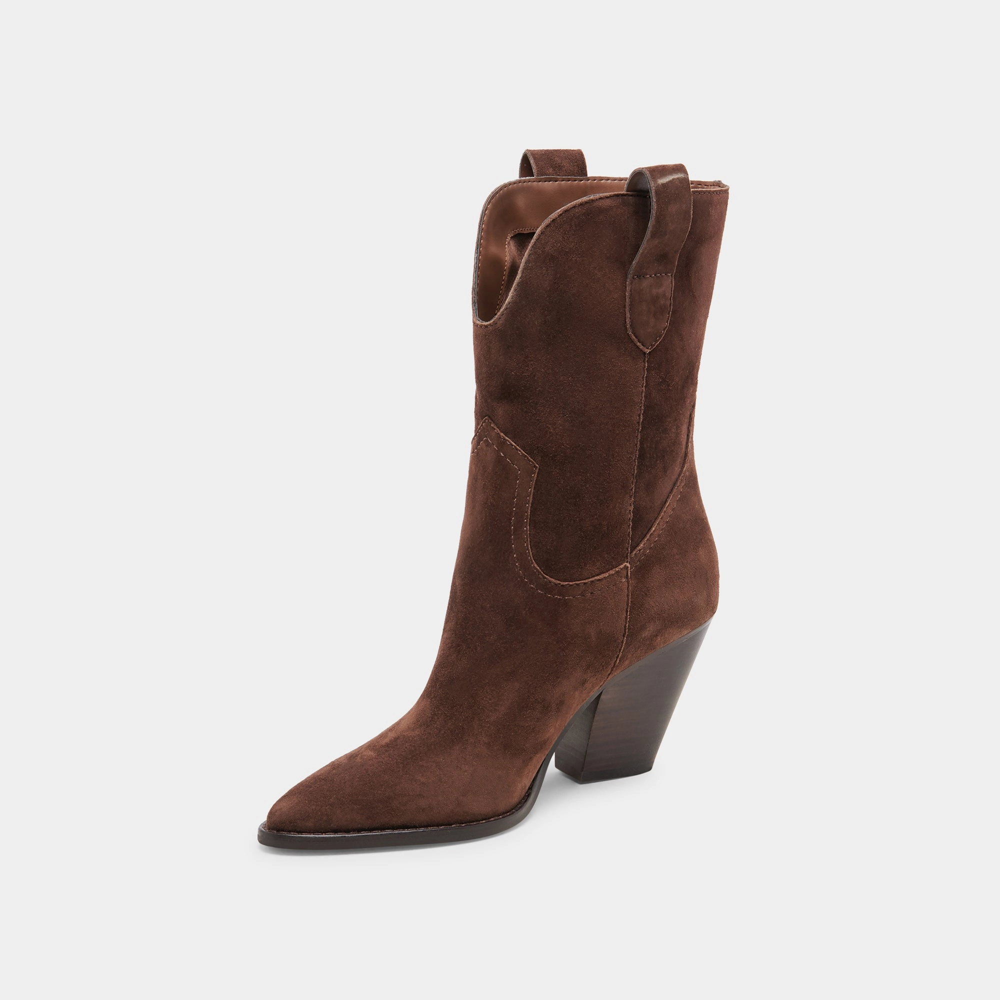 JESSEY BOOTS DK BROWN SUEDE Breathable Ventilation