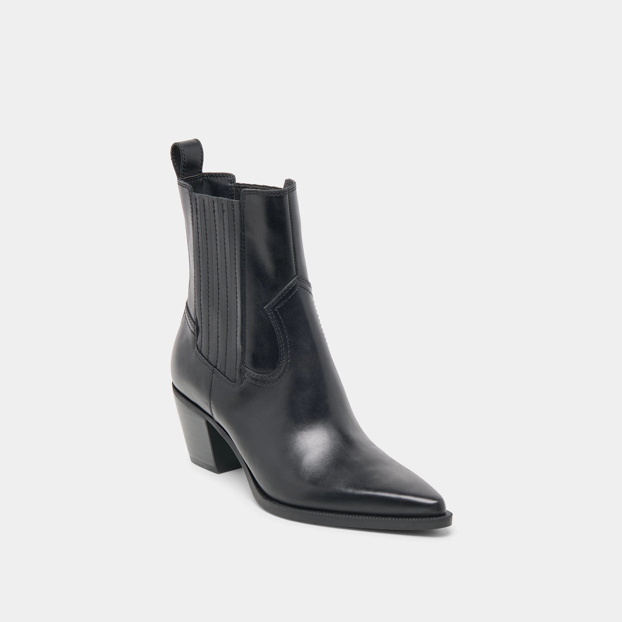 SLIM BOOTIES BLACK LEATHER ventilation - level most sporty